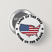 Badge Rond 5 Cm Terre du bouton libre (Devant & derrière)