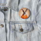 Badge Rond 5 Cm Terrier brésilien bouddhiste (En situation)