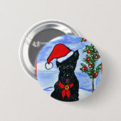 Badge Rond 5 Cm Terrier écossais (Devant & derrière)