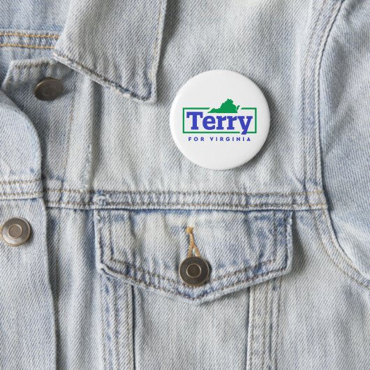 Badge Rond 5 Cm Terry McAuliffe pour le gouverneur de Virginie (En situation)