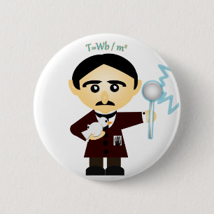 Badge Rond 5 Cm Tesla