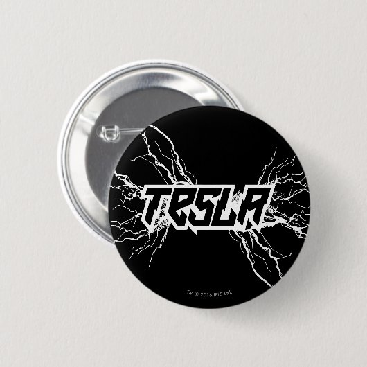 Badge Rond 5 Cm Tesla (Devant & derrière)