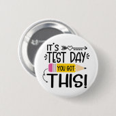 Badge Rond 5 Cm Test Day C'est Test Day Vous avez ce professeur St (Devant & derrière)