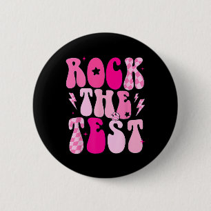 Badge Rond 5 Cm Test Vintage Jour de test amusant Jour de test Ens