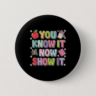 Badge Rond 5 Cm Tests Motivationnels D'État Jour D'Essai Vous Le S