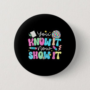 Badge Rond 5 Cm Tests Motivationnels D'État Jour D'Essai Vous Le S