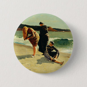Badge Rond 5 Cm Tête d'Aigle, Manchester, Massachusetts Beaux-Arts