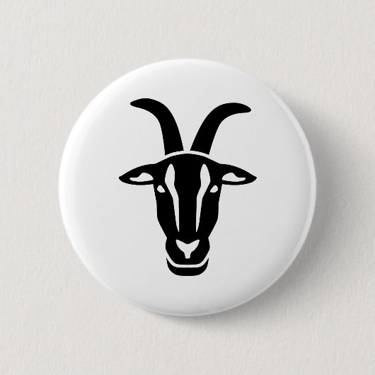 Badge Rond 5 Cm Tête de chèvre (Devant)