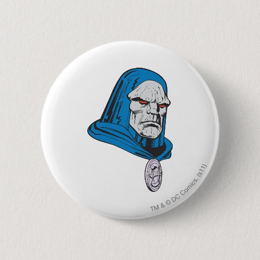 Badge Rond 5 Cm Tête de Darkseid (Devant)