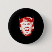 Badge Rond 5 Cm Tête de diable d'atout - Anti-Atout - (Devant)