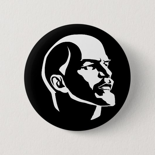 Badge Rond 5 Cm Tête de Lénine (Devant)