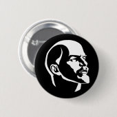 Badge Rond 5 Cm Tête de Lénine (Devant & derrière)