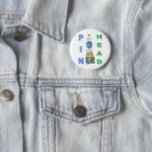 Badge Rond 5 Cm Tête de pépin (En situation)