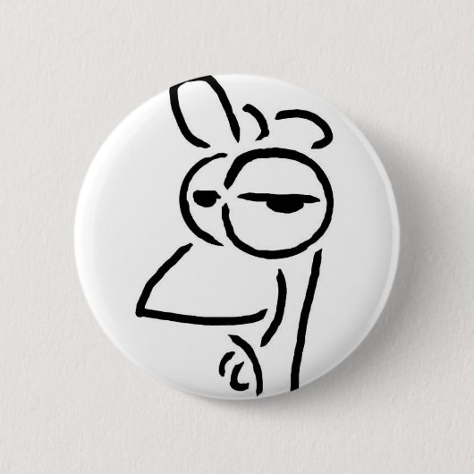 Badge Rond 5 Cm Tête de poulet (Devant)