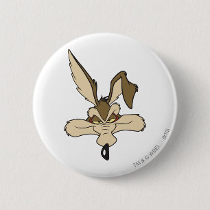 Badge Rond 5 Cm Tête de WILE E. COYOTE™ satisfaite