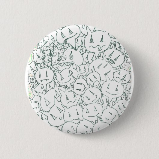 Badge Rond 5 Cm Têtes de pourcentage (Devant)