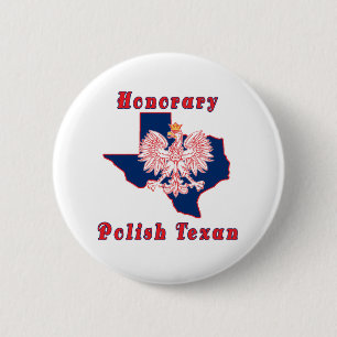 Badge Rond 5 Cm Texan polonais honoraire