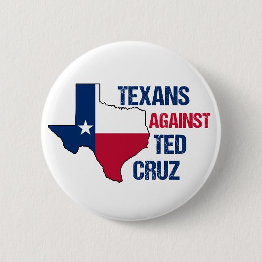 Badge Rond 5 Cm Texans contre l'élection de Ted Cruz 2024 (Devant)