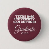 Badge Rond 5 Cm Texas A&M San Antonio (Devant)