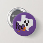 Badge Rond 5 Cm Texas Boo Y'all Halloween (Devant & derrière)