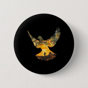 Badge Rond 5 Cm Texas Dove Hunter I Dove Hunter