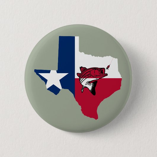 Badge Rond 5 Cm Texas Fishing (Devant)