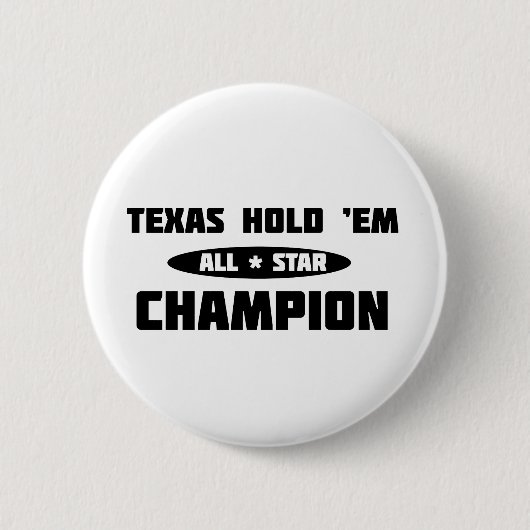Badge Rond 5 Cm Texas Hold 'Em Champion (Devant)