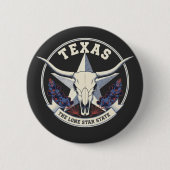 Badge Rond 5 Cm Texas: The Lone Star State (Devant)