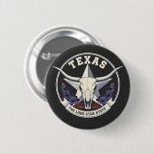 Badge Rond 5 Cm Texas: The Lone Star State (Devant & derrière)