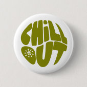 Badge Rond 5 Cm Texte à la main en forme de boule (Devant)