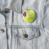 Badge Rond 5 Cm Texte de la Bible 2 Chroniques 20:20 (En situation)