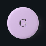Badge Rond 5 Cm Texte de la Personnaliser Arrière - plan Lilac vio<br><div class="desc">Cette belle ombre ou violette est tirée d'une photo que j'ai prise d'une fleur lilas en fleurs. Vous pouvez modifier cette broche à bouton avec n'importe quel texte que vous aimez à vos propres fins. Concevez votre propre logo, devise, devis avec ce bouton. Voir ma collection pour de belles teintes...</div>