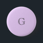 Badge Rond 5 Cm Texte de la Personnaliser Arrière - plan Lilac vio<br><div class="desc">Cette belle ombre ou violette est tirée d'une photo que j'ai prise d'une fleur lilas en fleurs. Vous pouvez modifier cette broche à bouton avec n'importe quel texte que vous aimez à vos propres fins. Concevez votre propre logo, devise, devis avec ce bouton. Voir ma collection pour de belles teintes...</div>