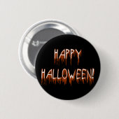 Badge Rond 5 Cm Texte de souffrance d'Halloween (Devant & derrière)
