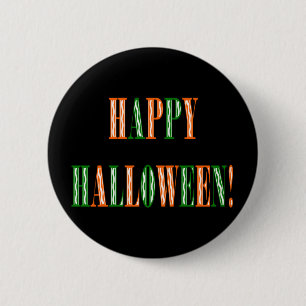 Badge Rond 5 Cm Texte du festival d'Halloween