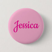 Badge Rond 5 Cm Texte personnalisable cool (Devant)