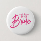 Badge Rond 5 Cm Texte personnalisé de la mariée (Devant)