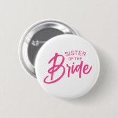 Badge Rond 5 Cm Texte personnalisé de la mariée (Devant & derrière)