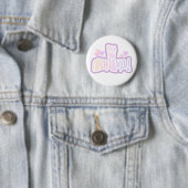 Badge Rond 5 Cm Texte rose je suis une nouvelle grand-maman (En situation)
