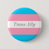 Badge Rond 5 Cm Texte transally modifiable Transgenre Fierté (Devant)