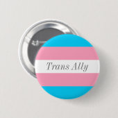 Badge Rond 5 Cm Texte transally modifiable Transgenre Fierté (Devant & derrière)