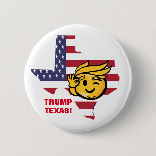 BADGE ROND 5 CM TEXTES TRUMP