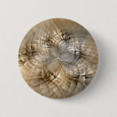 Badge Rond 5 Cm Texture d'art fractal moderne abstrait Tons de Ter (Devant)