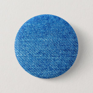 Badge Rond 5 Cm Texture de Denim bleu