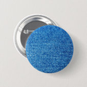 Badge Rond 5 Cm Texture de Denim bleu (Devant & derrière)