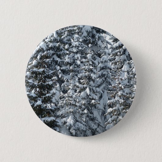 Badge Rond 5 Cm Texture de l'arbre à neige (Devant)