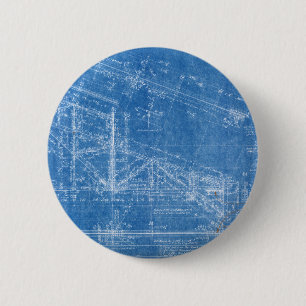 Badge Rond 5 Cm texture du plan architecture motif construction bl