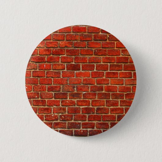 Badge Rond 5 Cm Texture rouge de mur de briques (Devant)