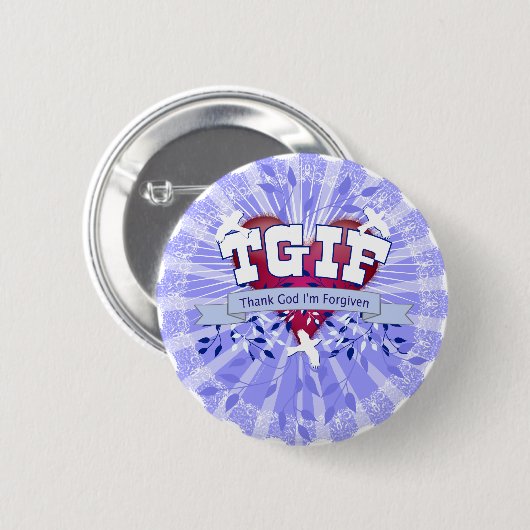 BADGE ROND 5 CM TGIF (Devant & derrière)