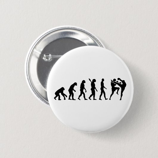 Badge Rond 5 Cm Thaïlandais de Muay d'évolution (Devant & derrière)